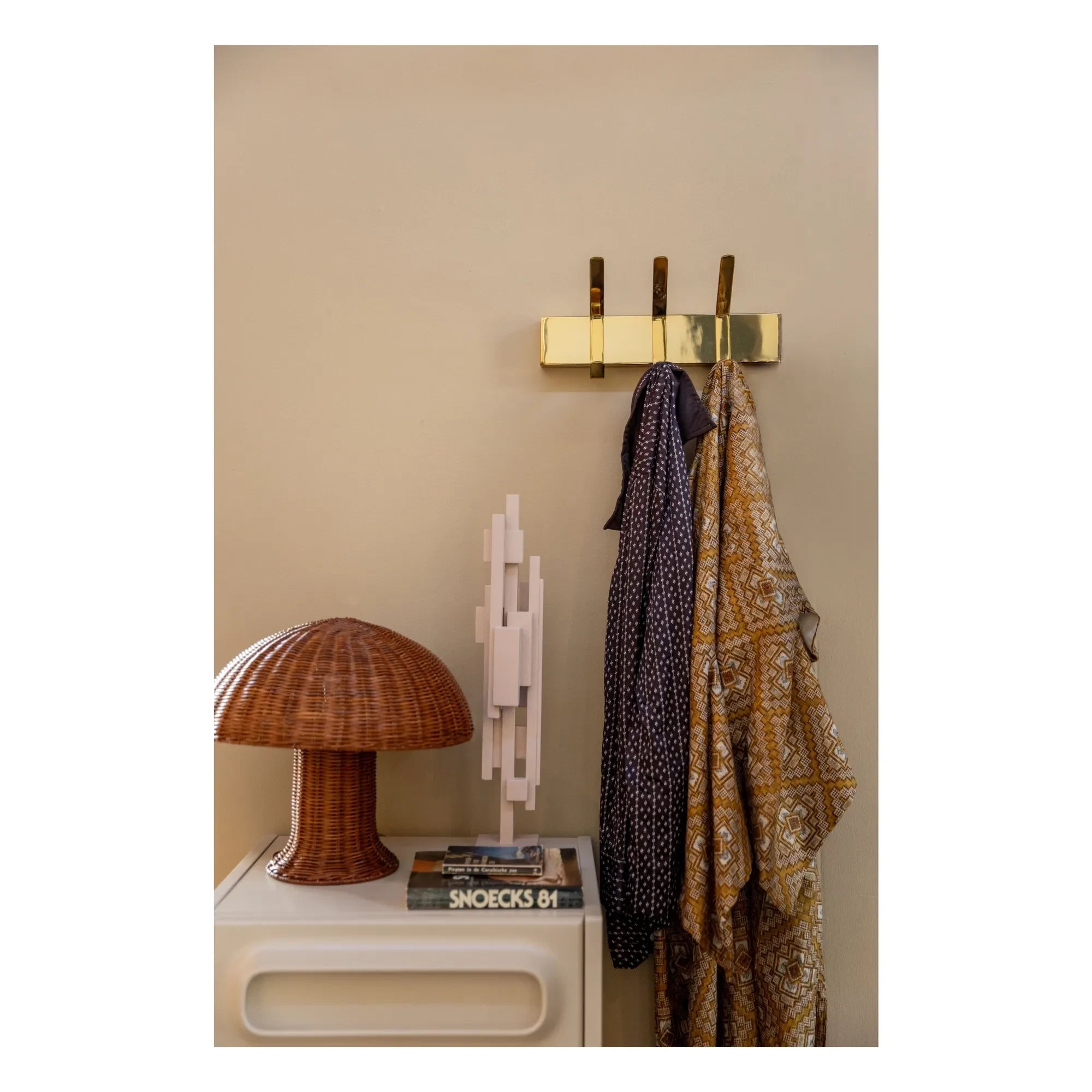 HKliving - Geflochtene Tischlampe