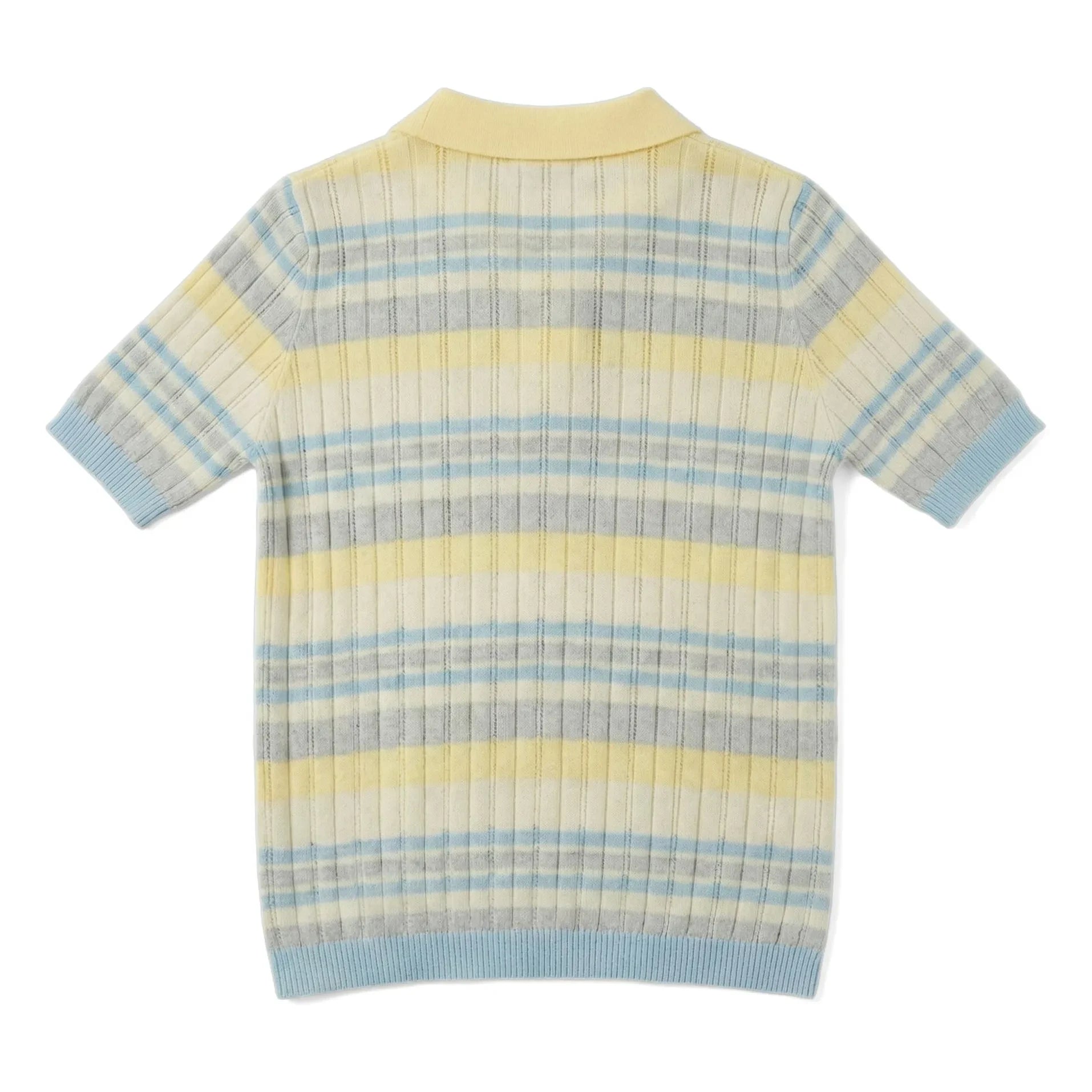 Smallable Woman - Selma gestreiftes Polo-Shirt | Blassgelb