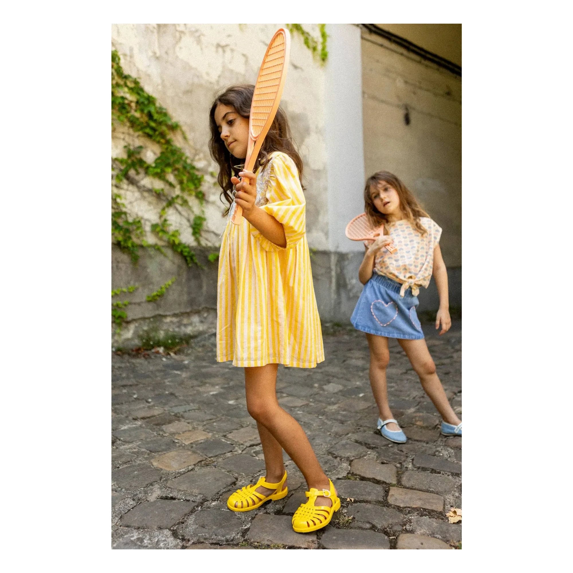 Louis Louise - Pauly Gestreiftes Kleid | Gelb