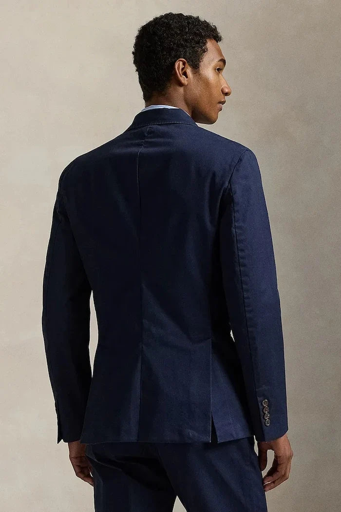 Polo Ralph Lauren tek düğmeli erkek pamuklu elastan ceket