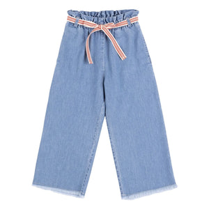 Babe & Tess - Weite Kordelzug Jeans Love | Hellblau