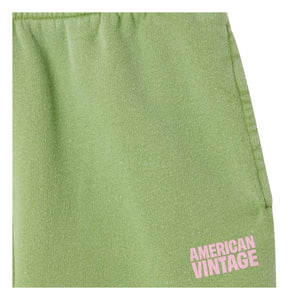 American Vintage - Plizzy Baumwoll-Jogger | Blassgrün