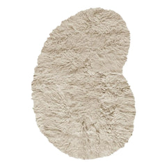 Layered - Zotteliger Schurwollteppich | Beige
