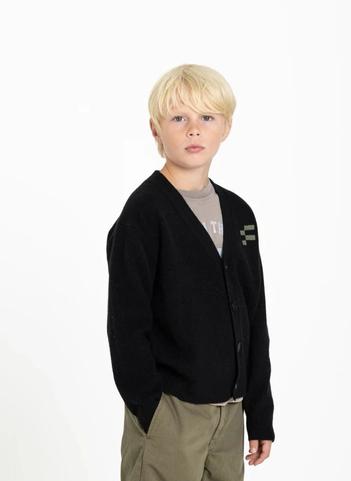 Finger in der Nase - Robin Merino Wolljacke | Schwarz