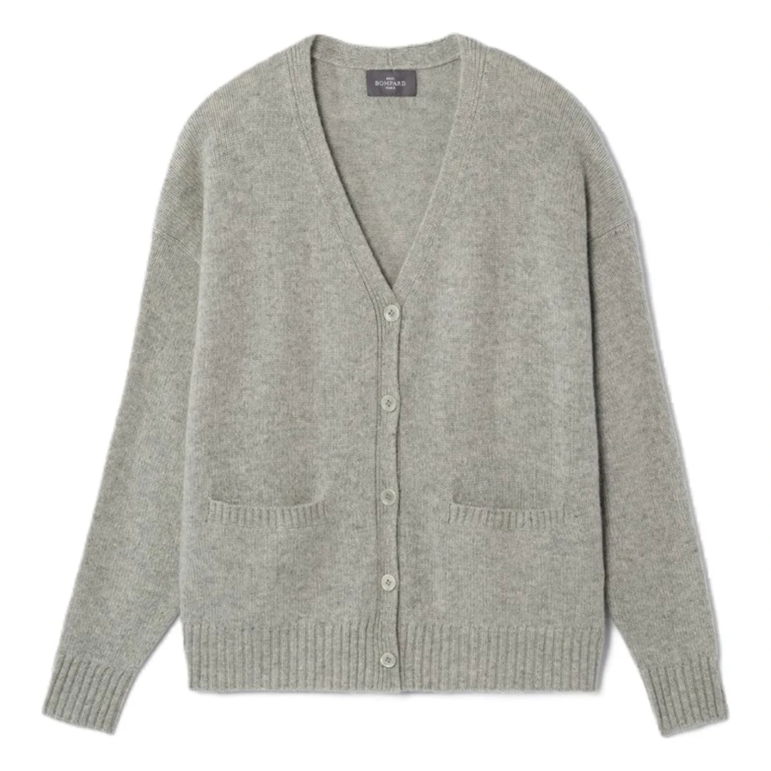 Bompard - Oversize Kaschmirweste | Silbergrau