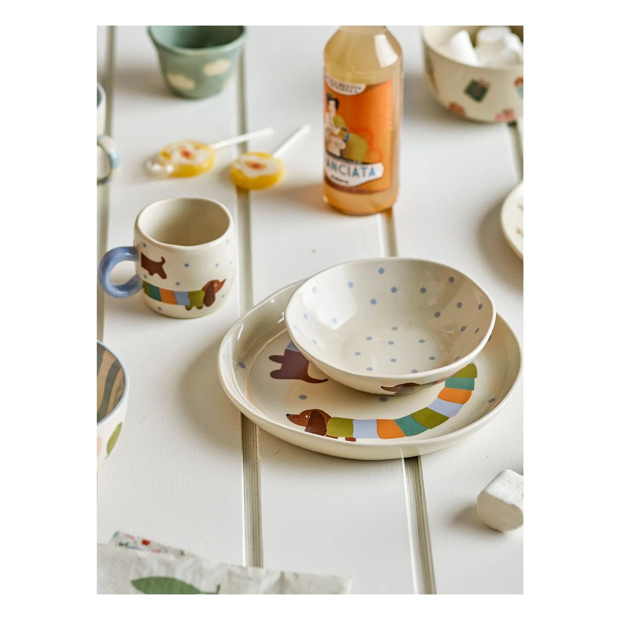 Bloomingville Mini - Geschirrset Charlie | Sand