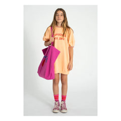Piupiuchick - Sweatkleid Piupiuchick Est 2012 Bio-Baumwolle | Pfirsich