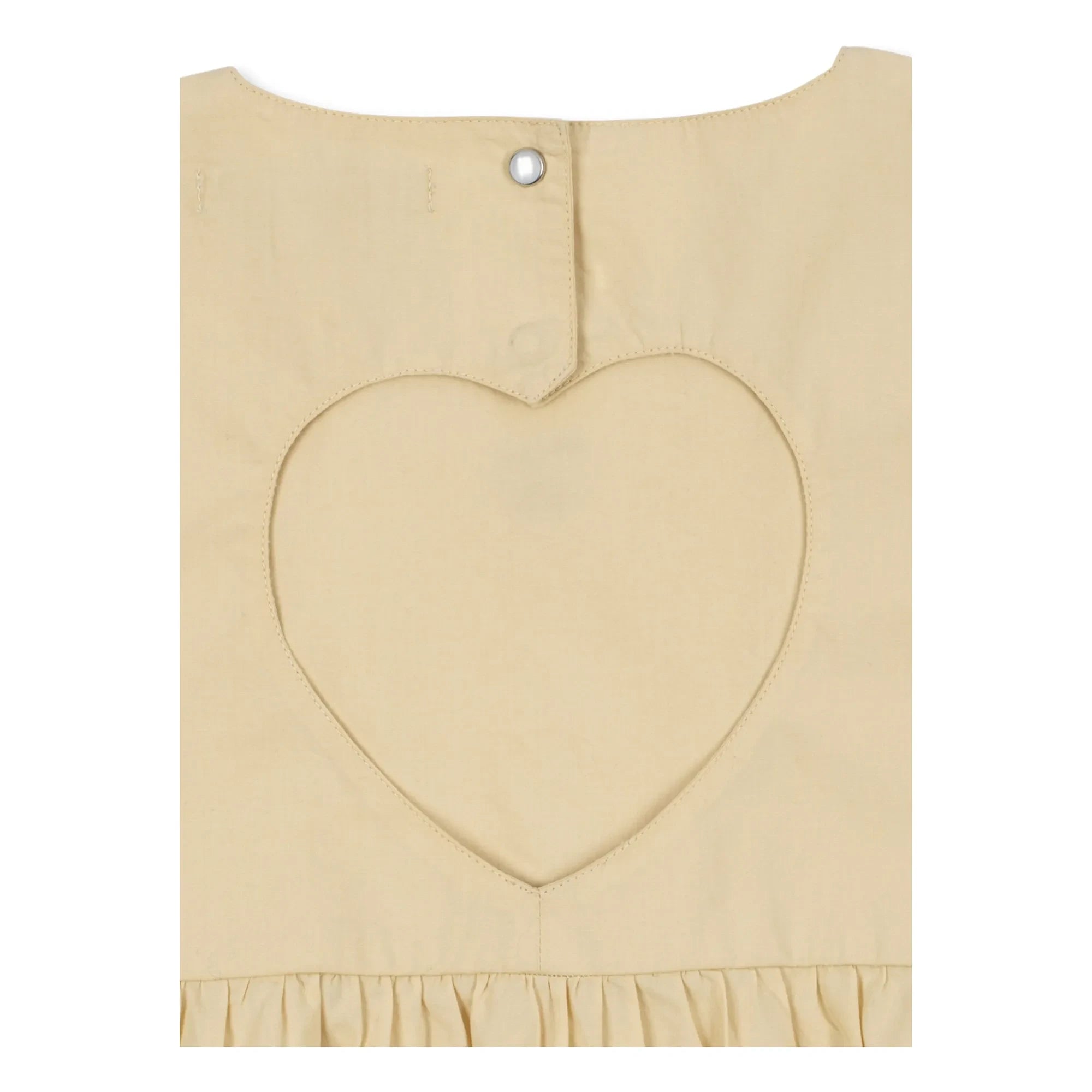 Konges Sløjd - Kleid mit offenem Rücken Hearly Bio-Baumwolle | Beige