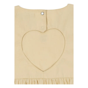 Konges Sløjd - Kleid mit offenem Rücken Hearly Bio-Baumwolle | Beige
