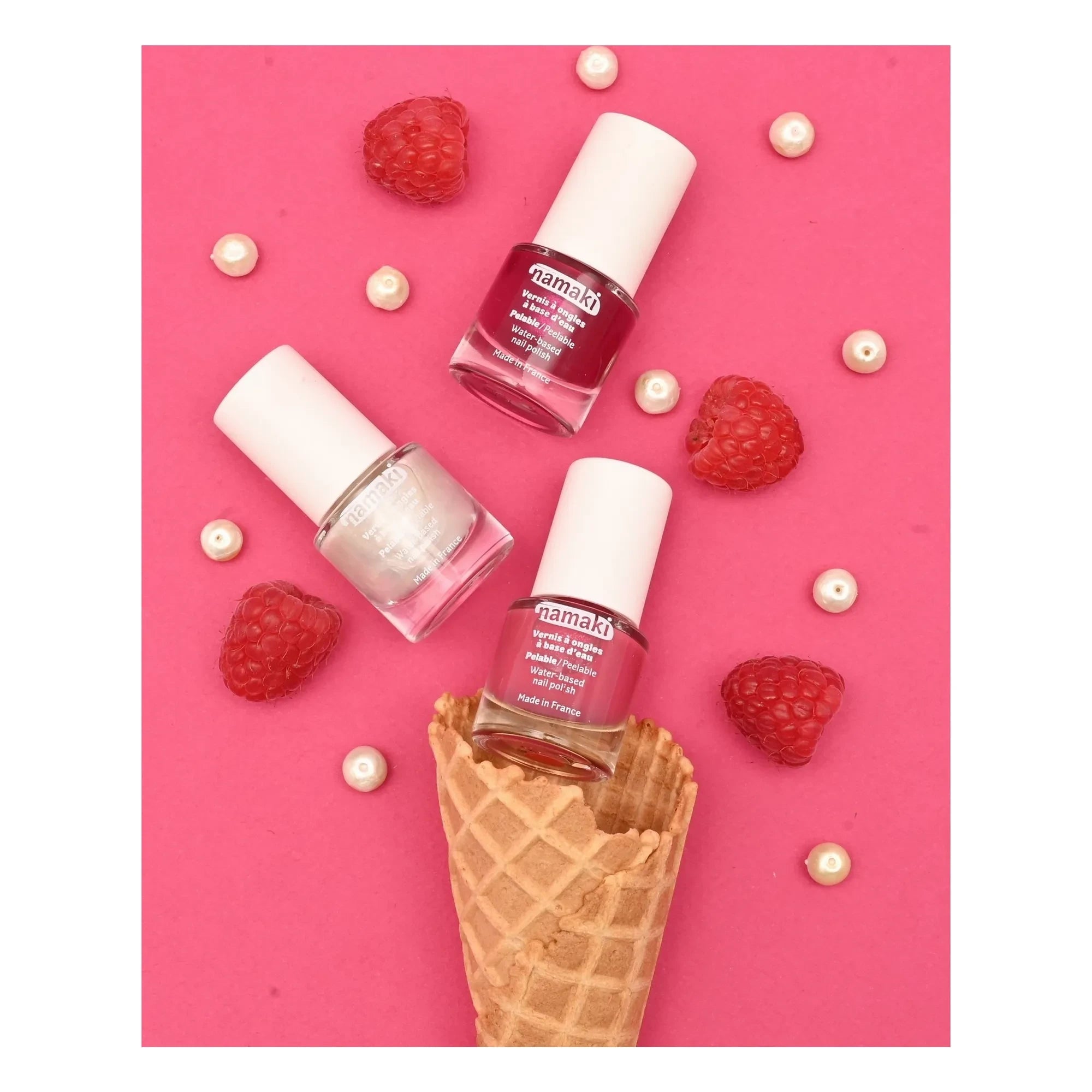 Namaki - Fruchtschorle Nagellack-Set - 3er Set | Pink
