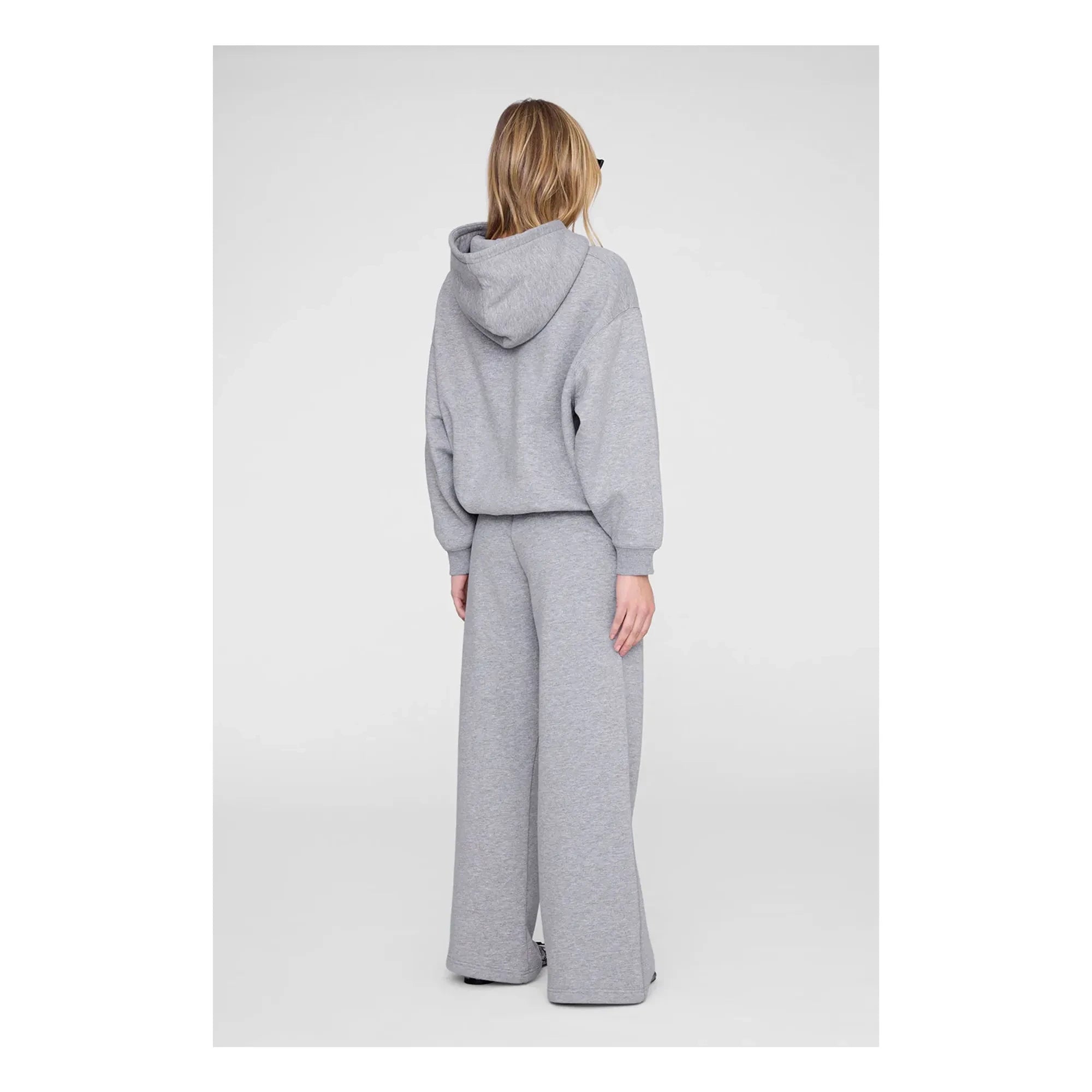 Anine Bing - Kacey Monogramm Pullover | Meliertes Grau