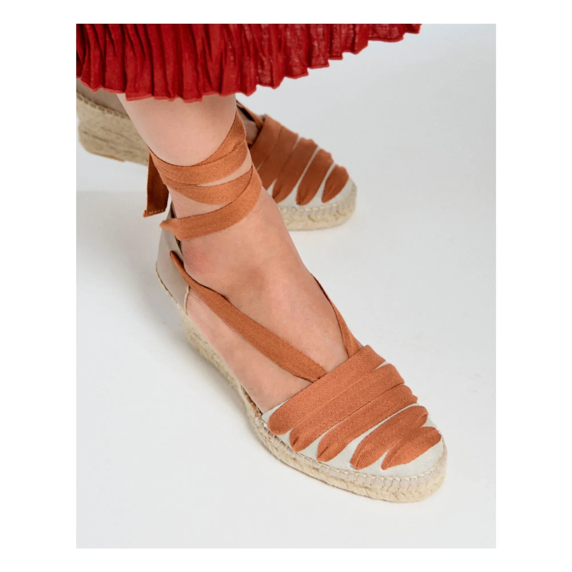Naguisa - Moraira Espadriller | Tuğla kırmızısı
