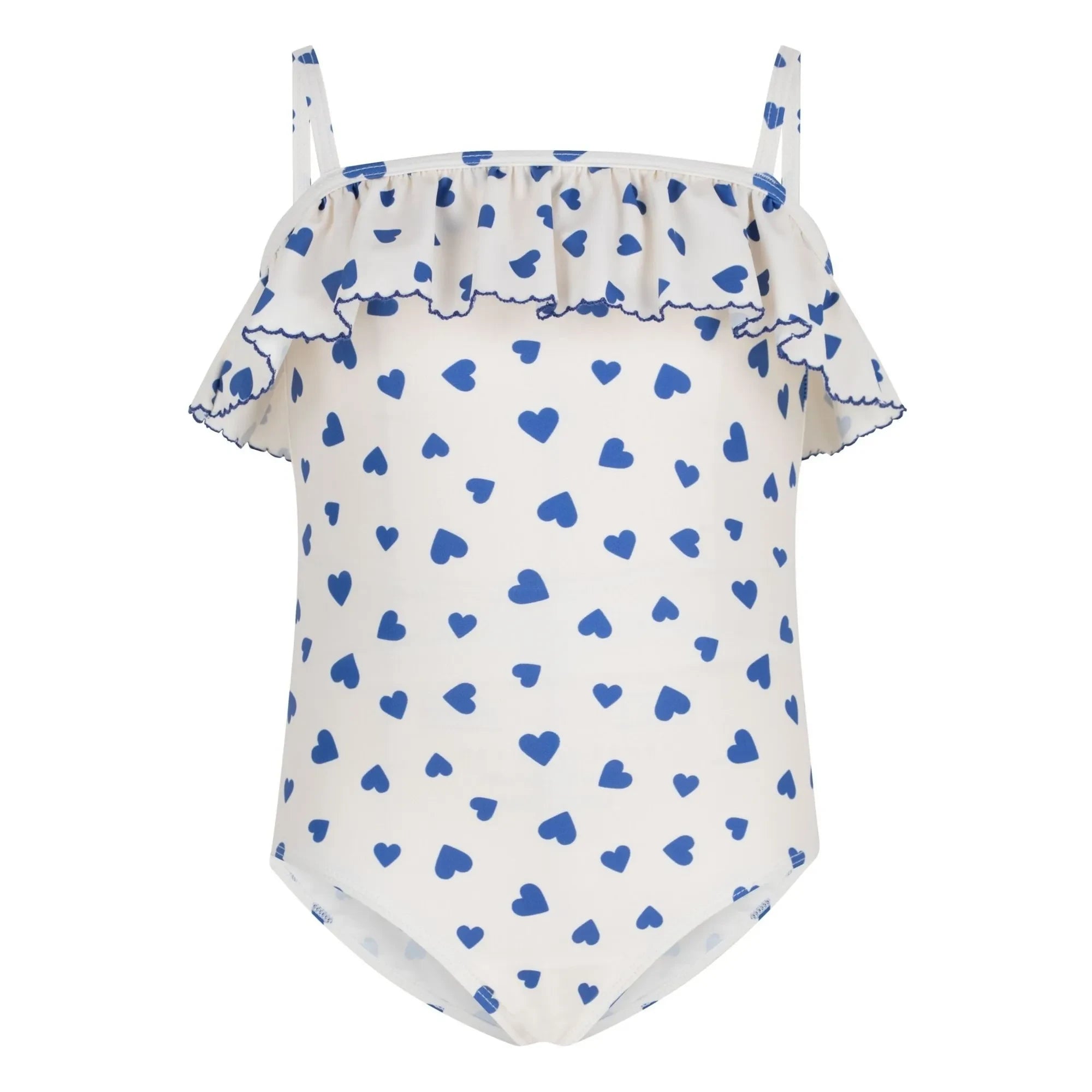 Petit Bateau – Flying Hearts Badeanzug | Weiß