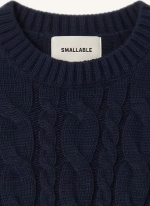 Smallable Woman - Marguerite Wolle Pullover | Blau Schwarz