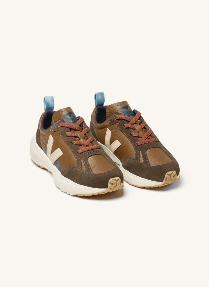 Veja - Kleine Kanarienvogel Leder Sportschuhe - Veja x Bonpoint | Braun