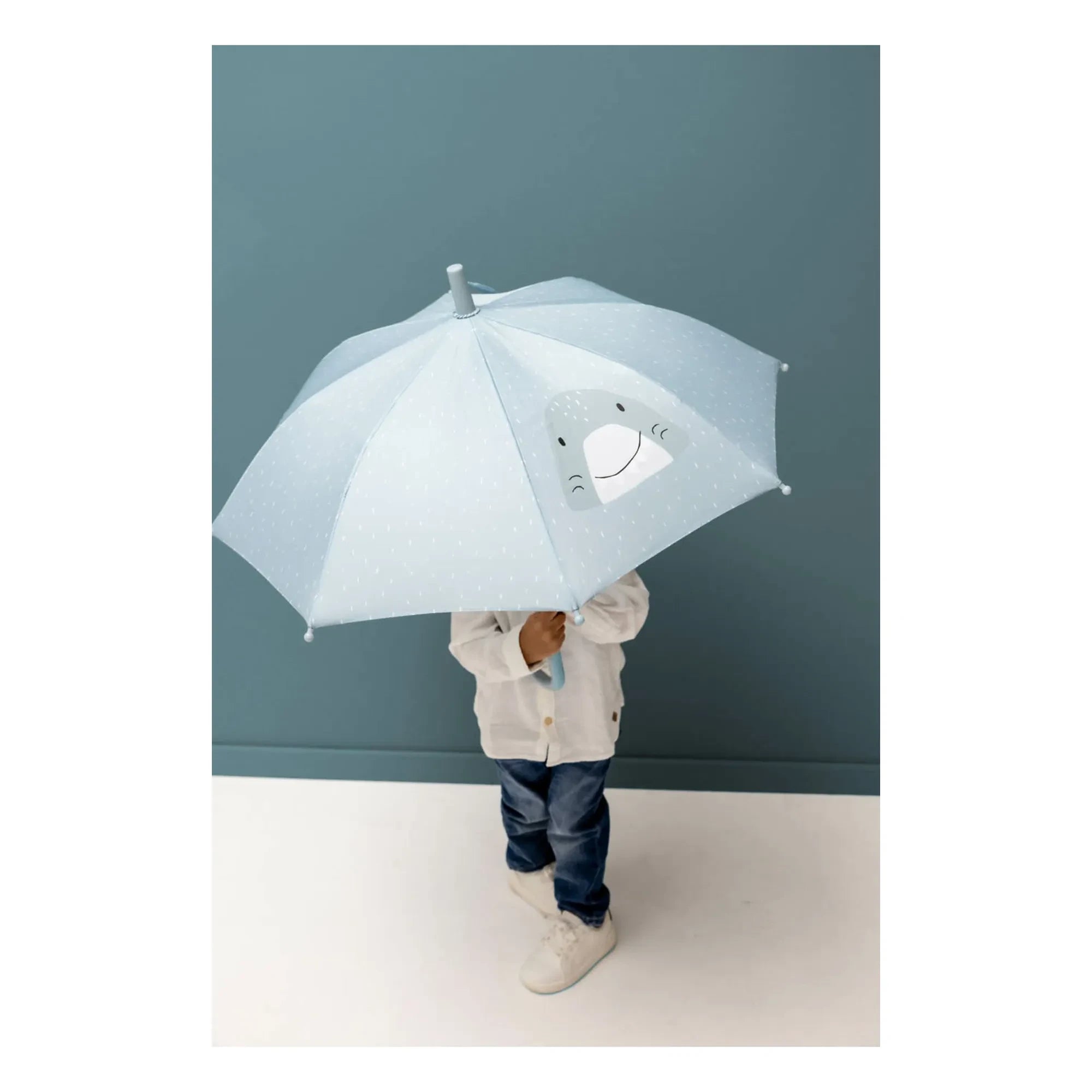 Trixie - Mr. Shark Regenschirm | Grau-Blau