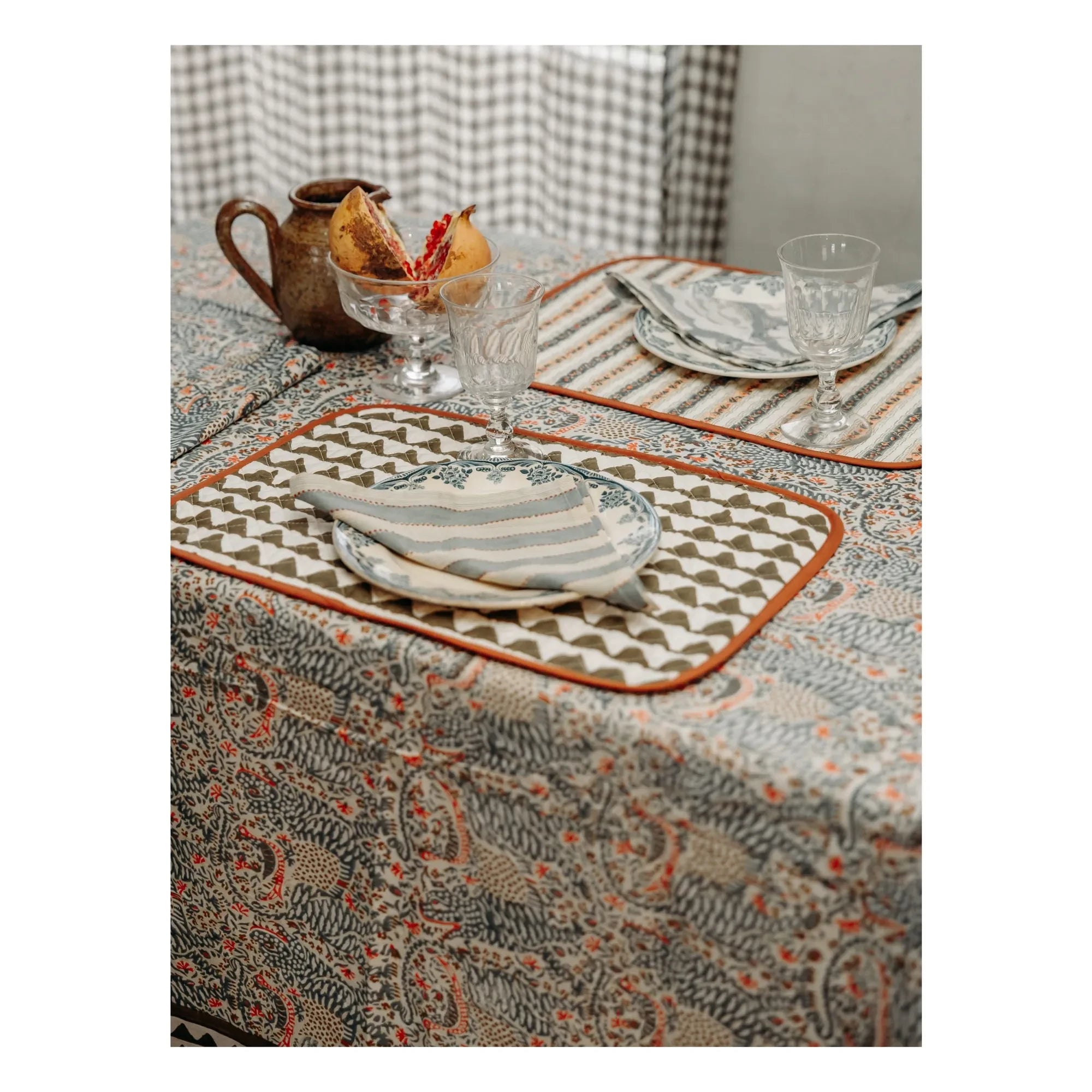 Le Monde Sauvage – London Tischdecke | Blau