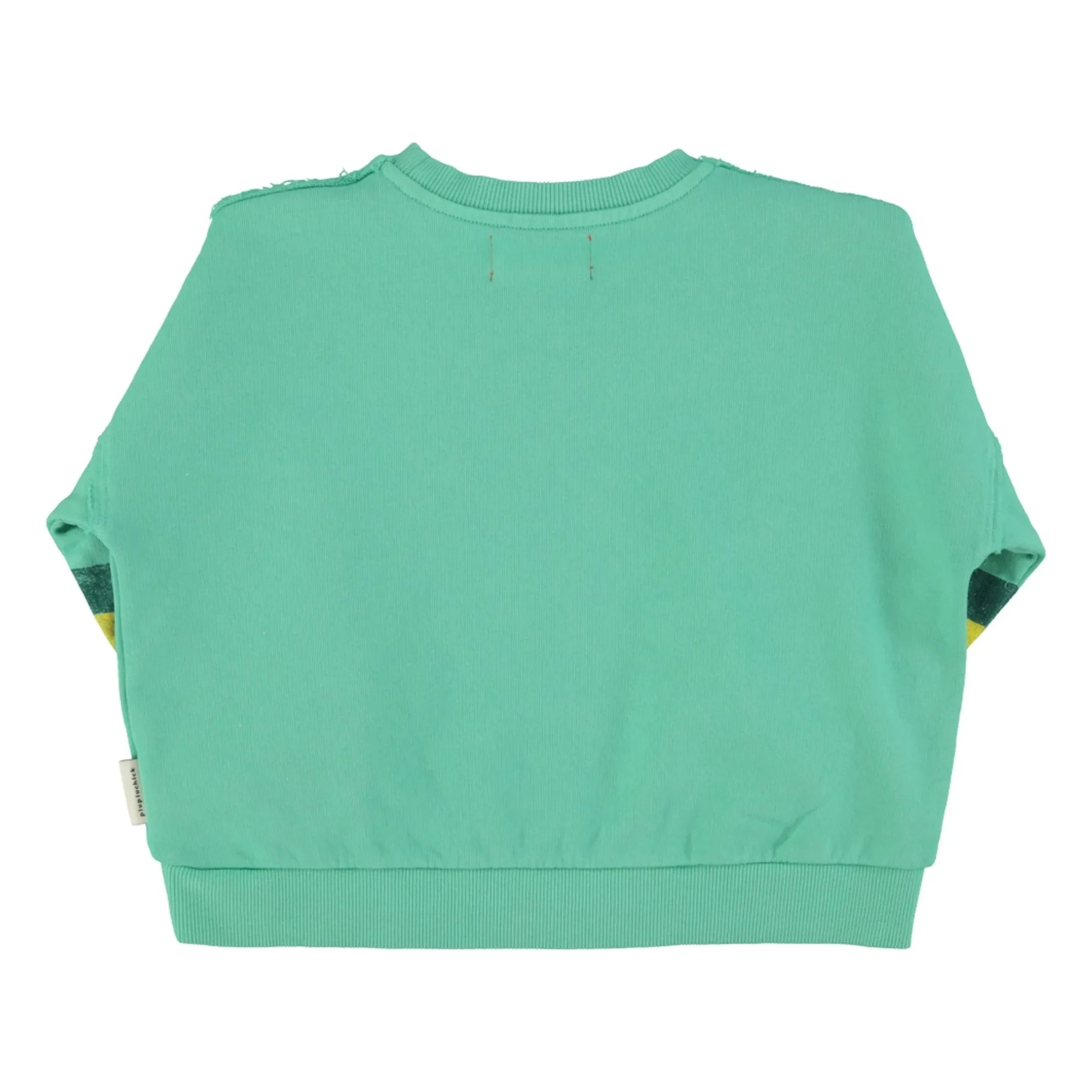 Piupiuchick - Gestreiftes Sweatshirt Bio-Baumwolle | Grün