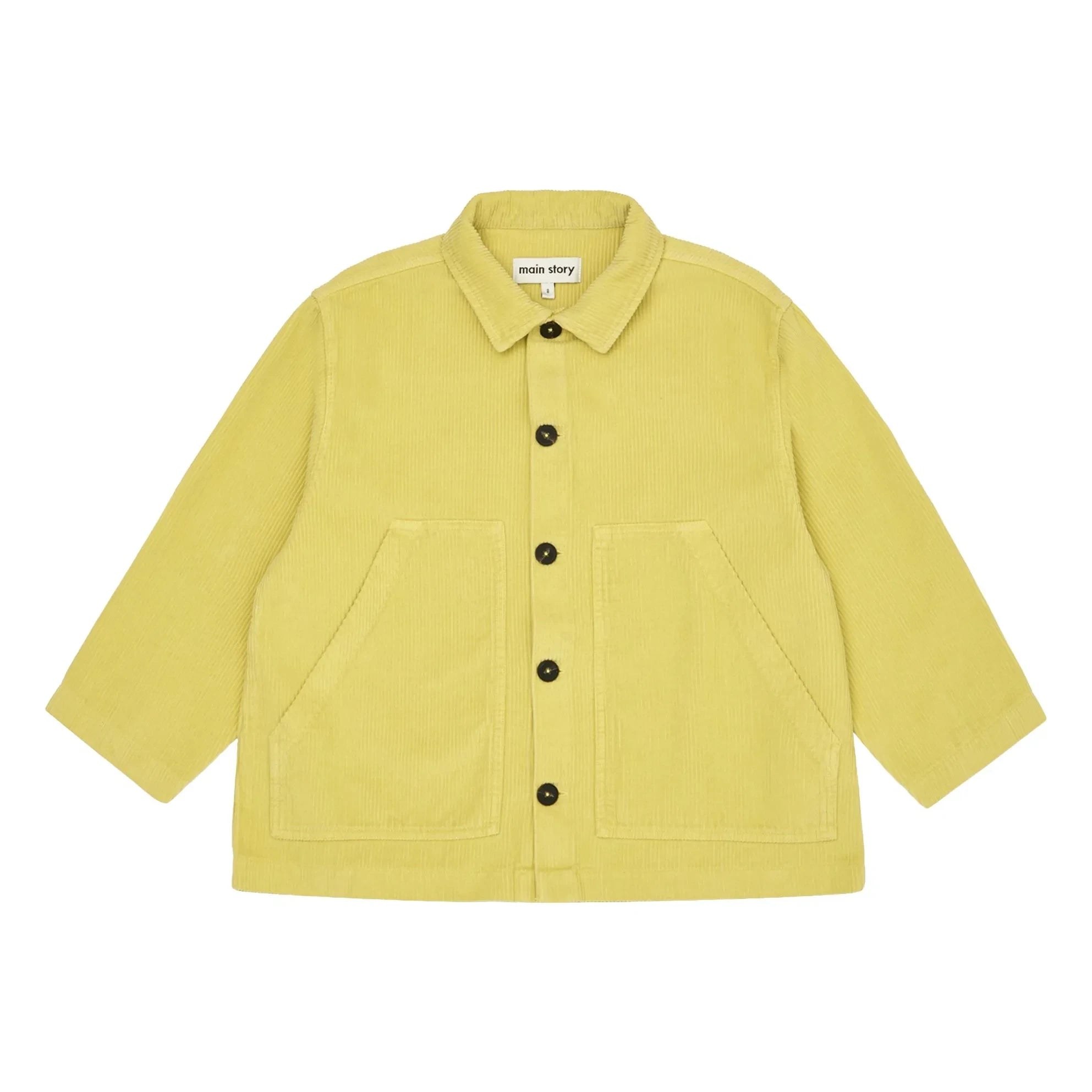 Main Story - Overshirt aus Bio-Baumwollsamt | Gelb