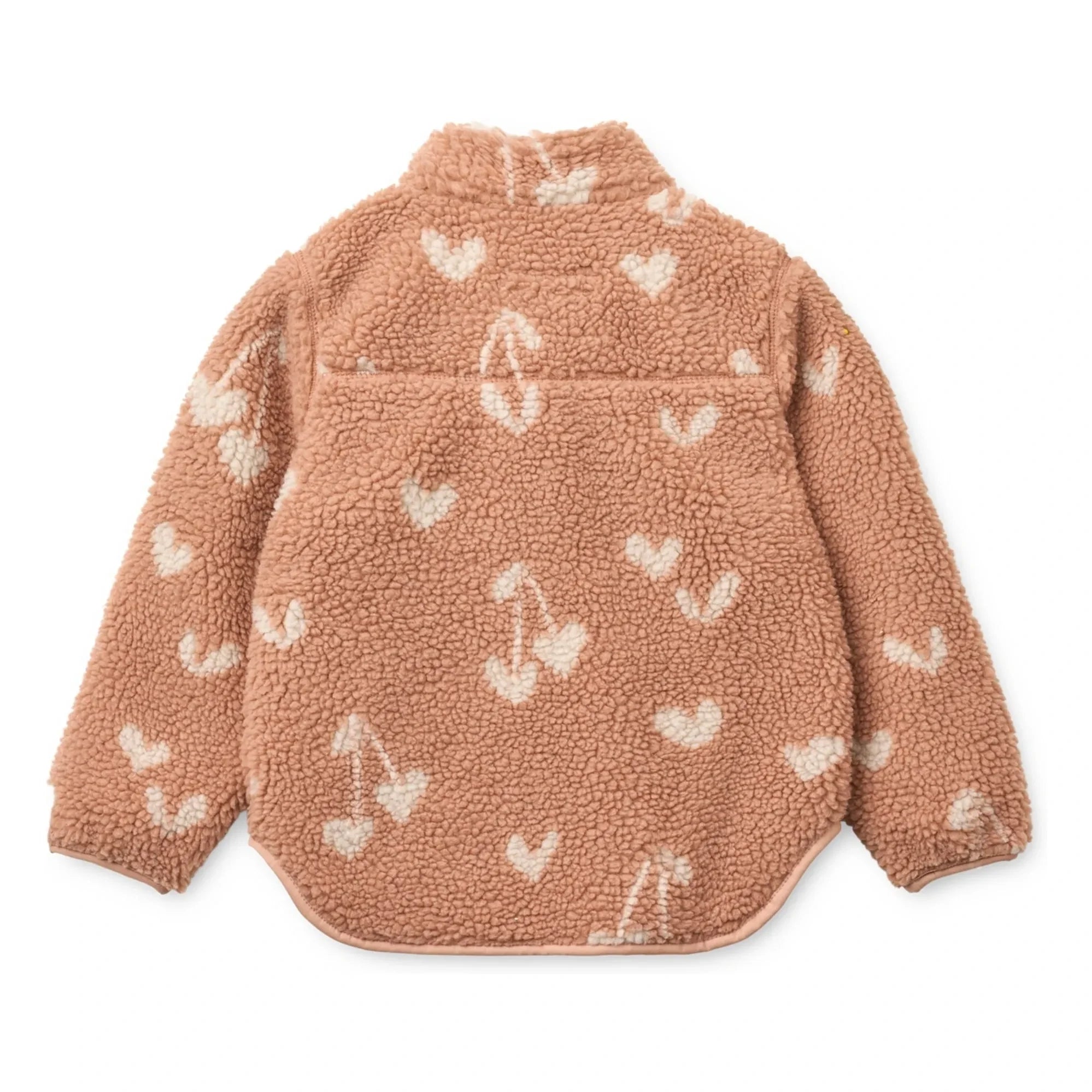 Liewood - Nolan Sherpa Jacke Recycelte Faser Herzen | Rosa