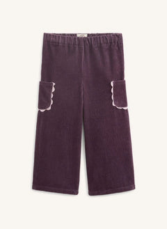 Apaches - Praktische gerippte Samthose | Blau