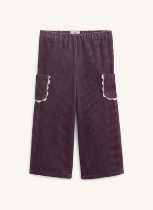 Apaches - Praktische gerippte Samthose | Blau