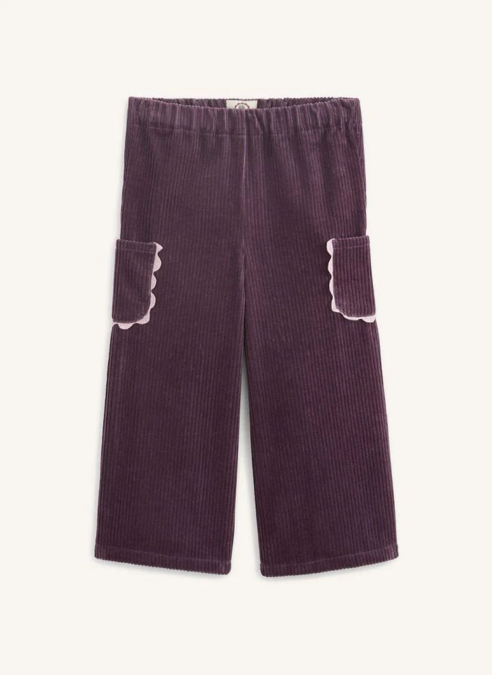 Apaches - Praktische gerippte Samthose | Blau