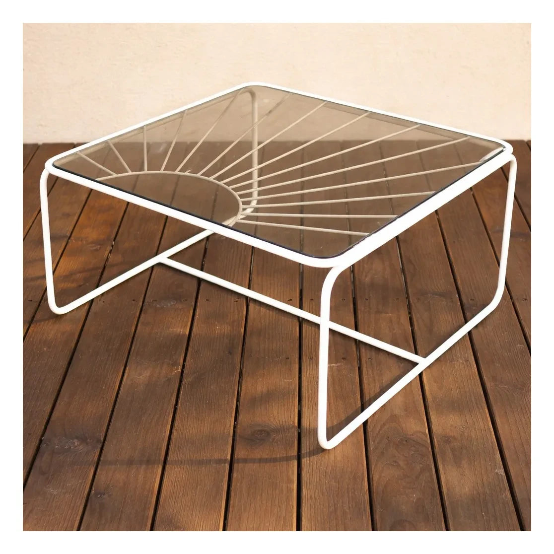 Honoré - Eldorado Couchtisch mit rauchfarbener Glasplatte | Beige