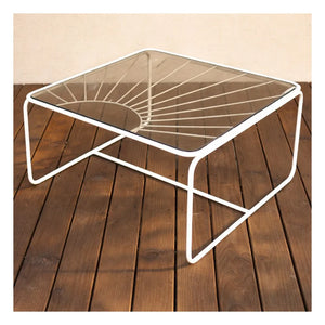 Honoré - Eldorado Couchtisch mit rauchfarbener Glasplatte | Beige