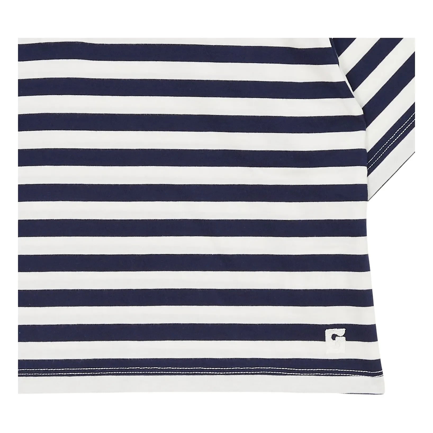 Smallable Kid - Çizgili Varsity Polo | Mavi siyah