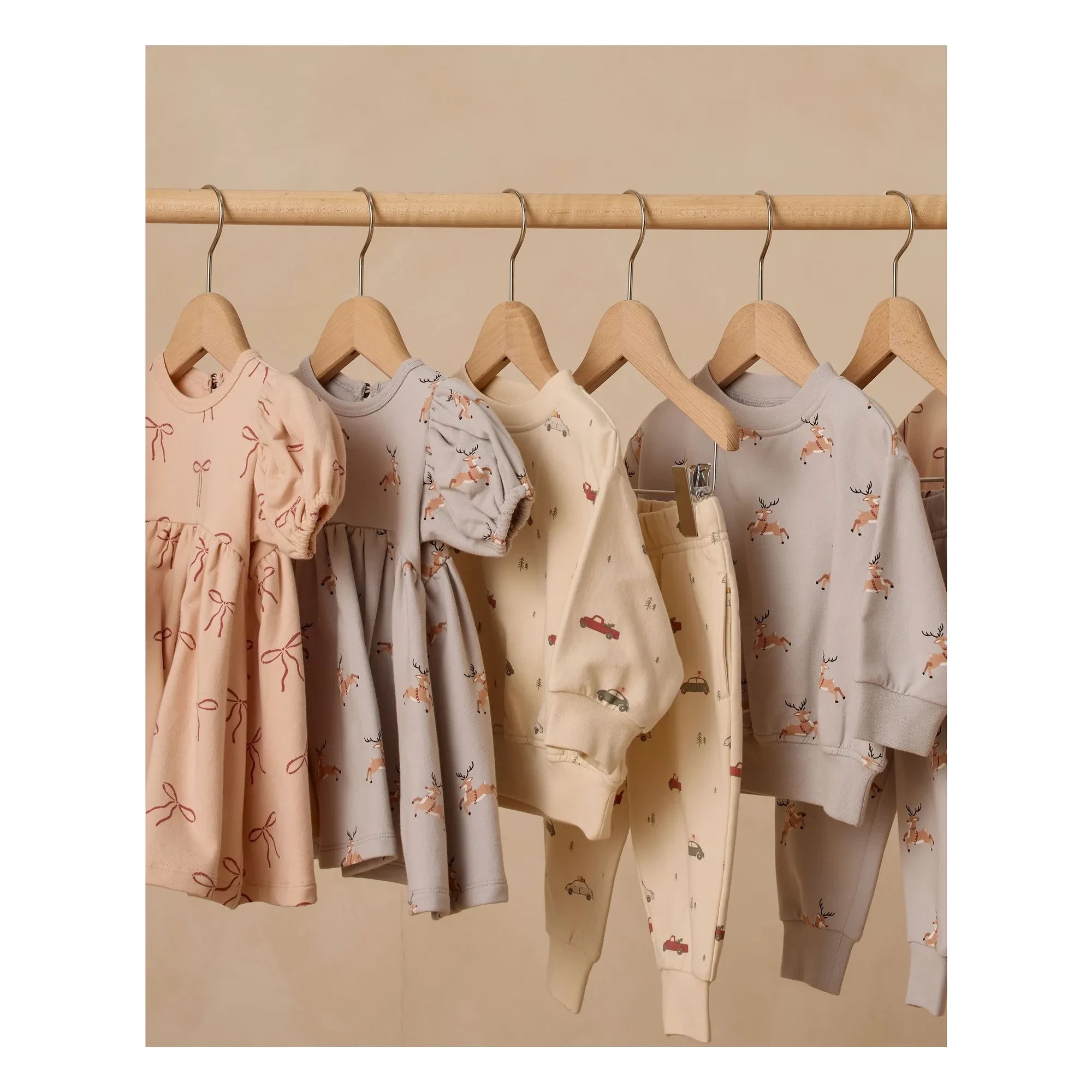 Quincy Mae - Darla Kleid Bio-Baumwolle Knoten | Koralle