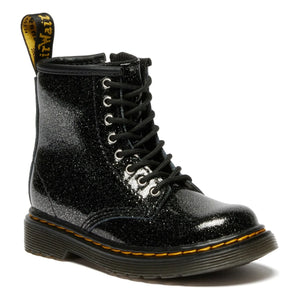 Dr Martens - 1460 J Glitzer Schnürstiefel | Glänzendes Schwarz