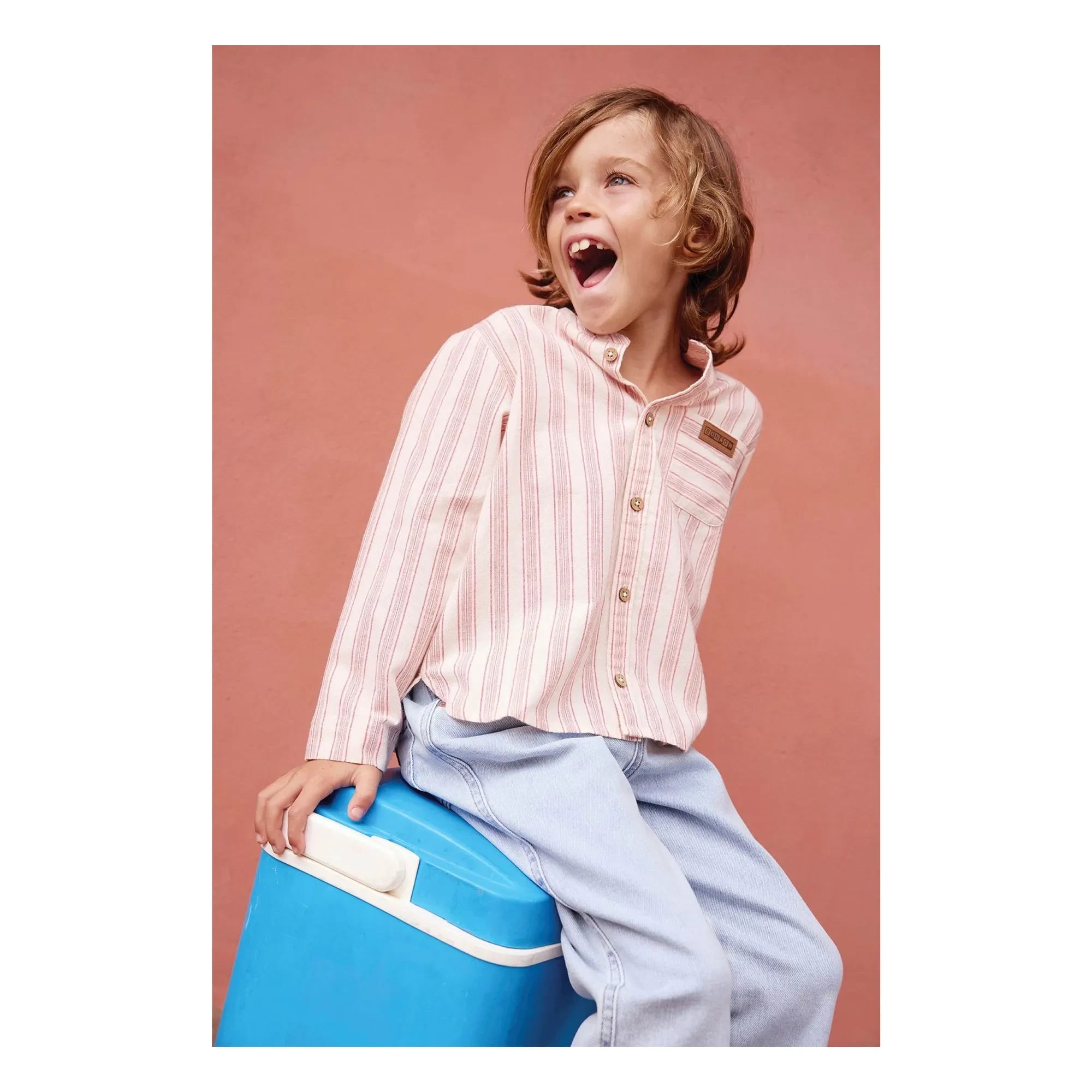Bonton - Never Gestreiftes Hemd | Creme