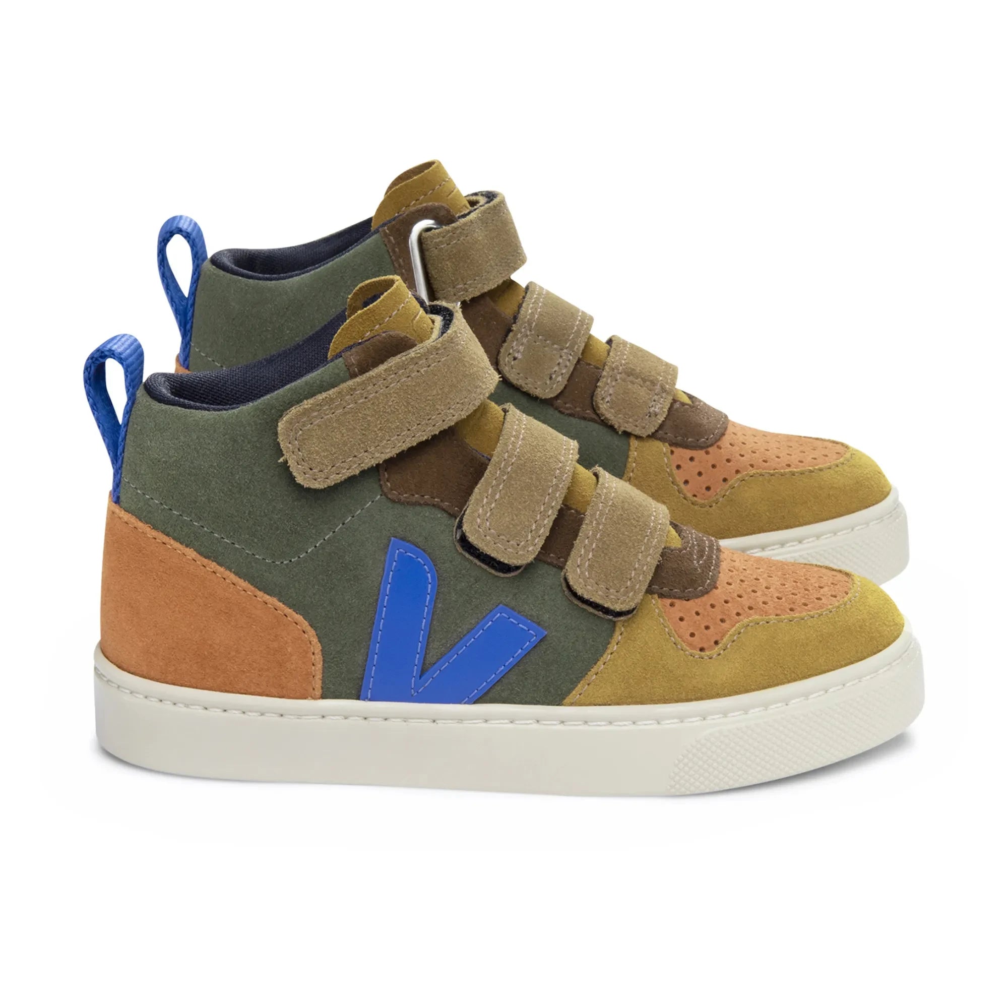 Veja - V-10 Velcro Wildleder Mid-Top Sneaker | Braun