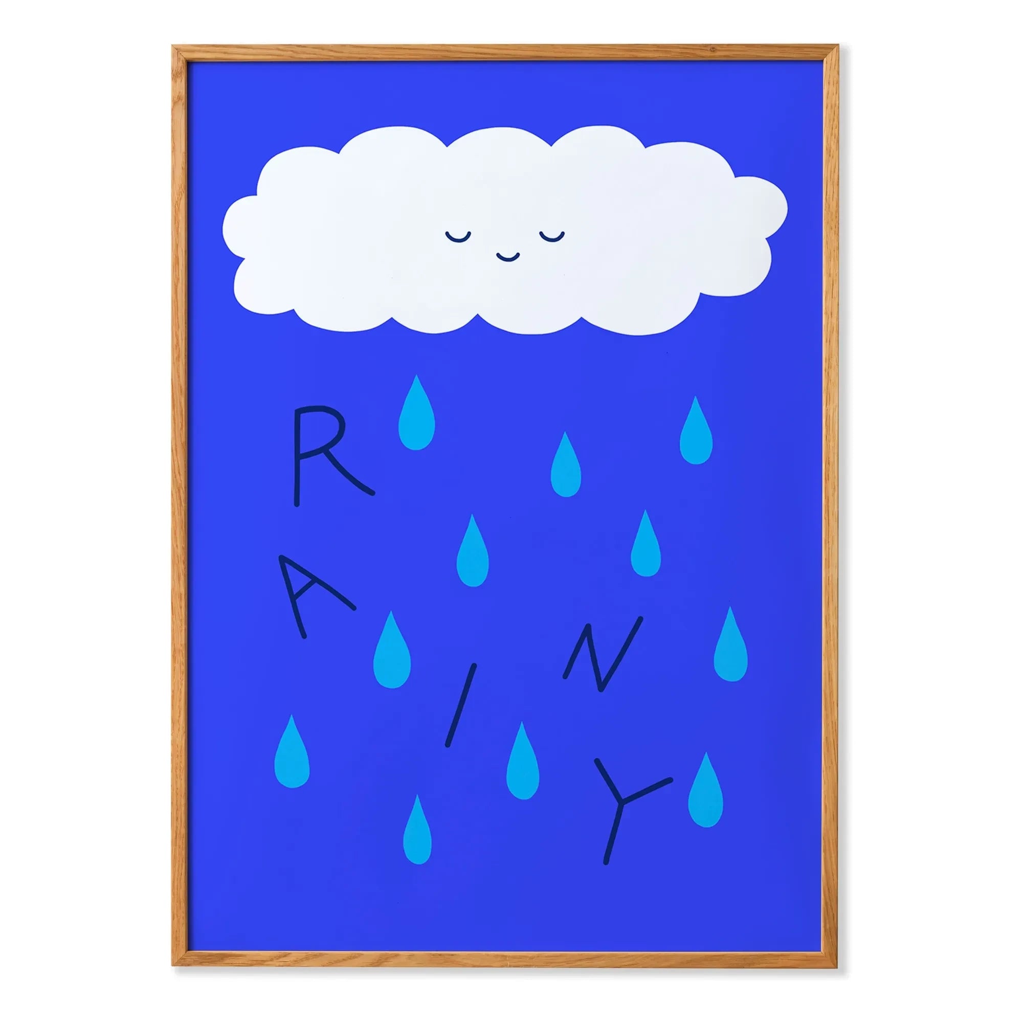 Mado - Rainy Poster | Blau