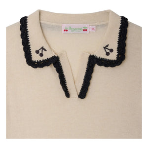 Bonpoint - Polo Lisette Wolle | Ecru