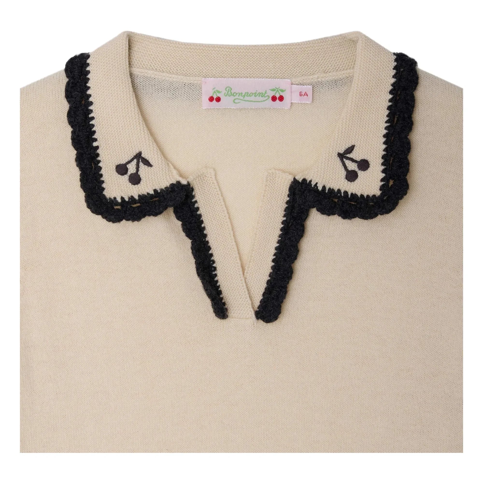 Bonpoint - Polo Lisette Wolle | Ecru