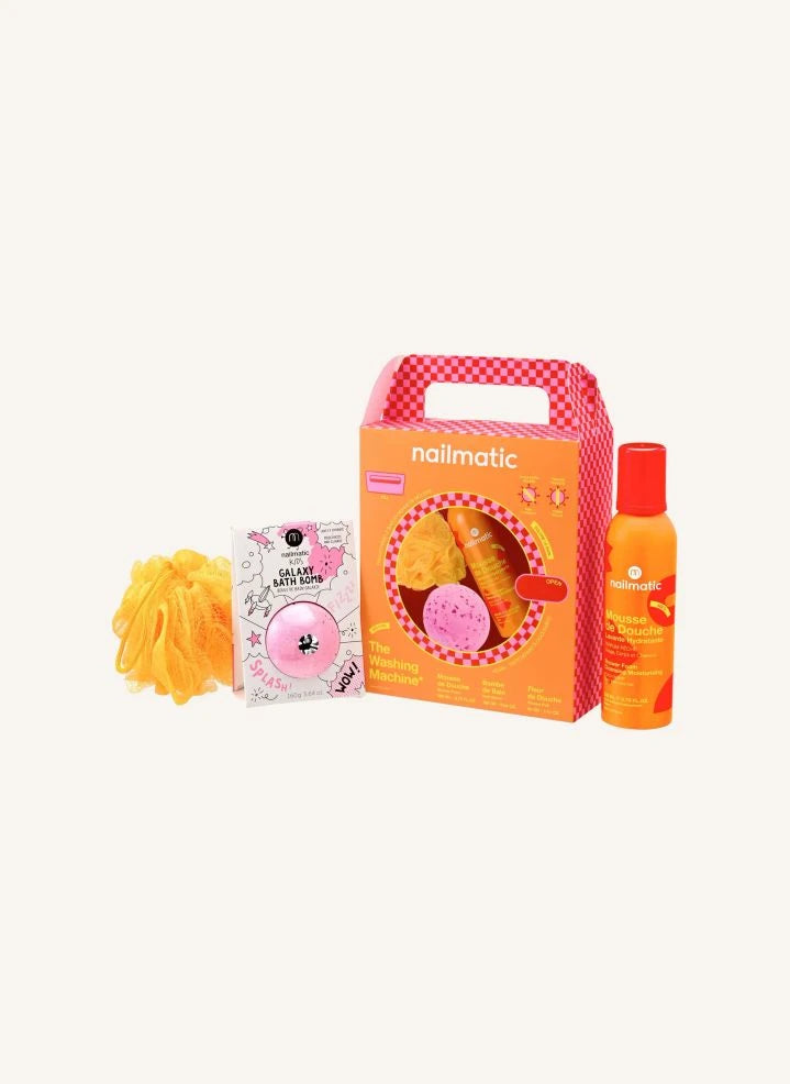 Nailmatic Kids - Waschmaschine Geschenkset | Orange