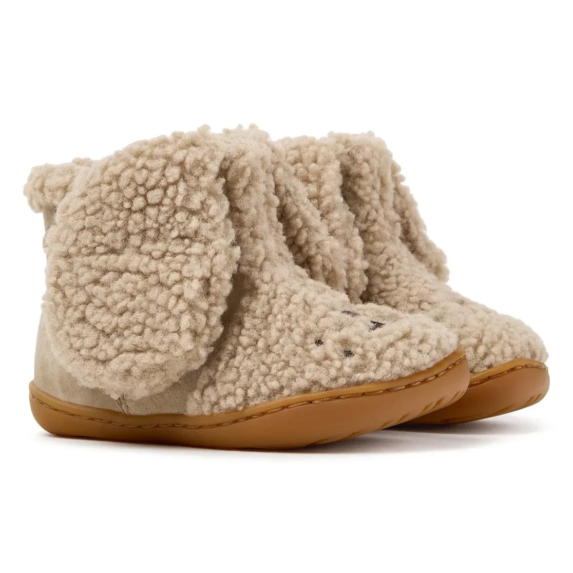 Camper - Twins Rabbit Sherpa Stiefel | Beige