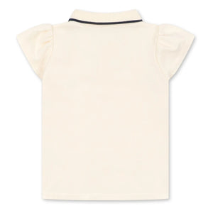 Konges Sløjd - Florita Cerises Bio-Baumwolle Polo T-Shirt | Ecru