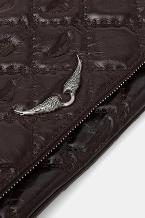 ZADIG&VOLTAIRE ROCK II VINTAGE MONOGRAM Deri Çanta