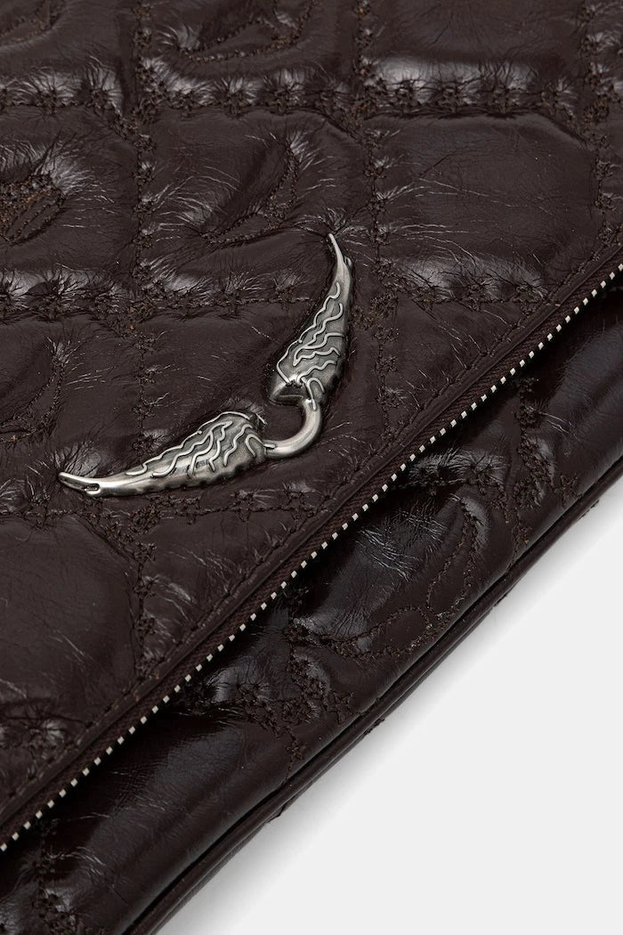ZADIG&VOLTAIRE ROCK II VINTAGE MONOGRAM Deri Çanta