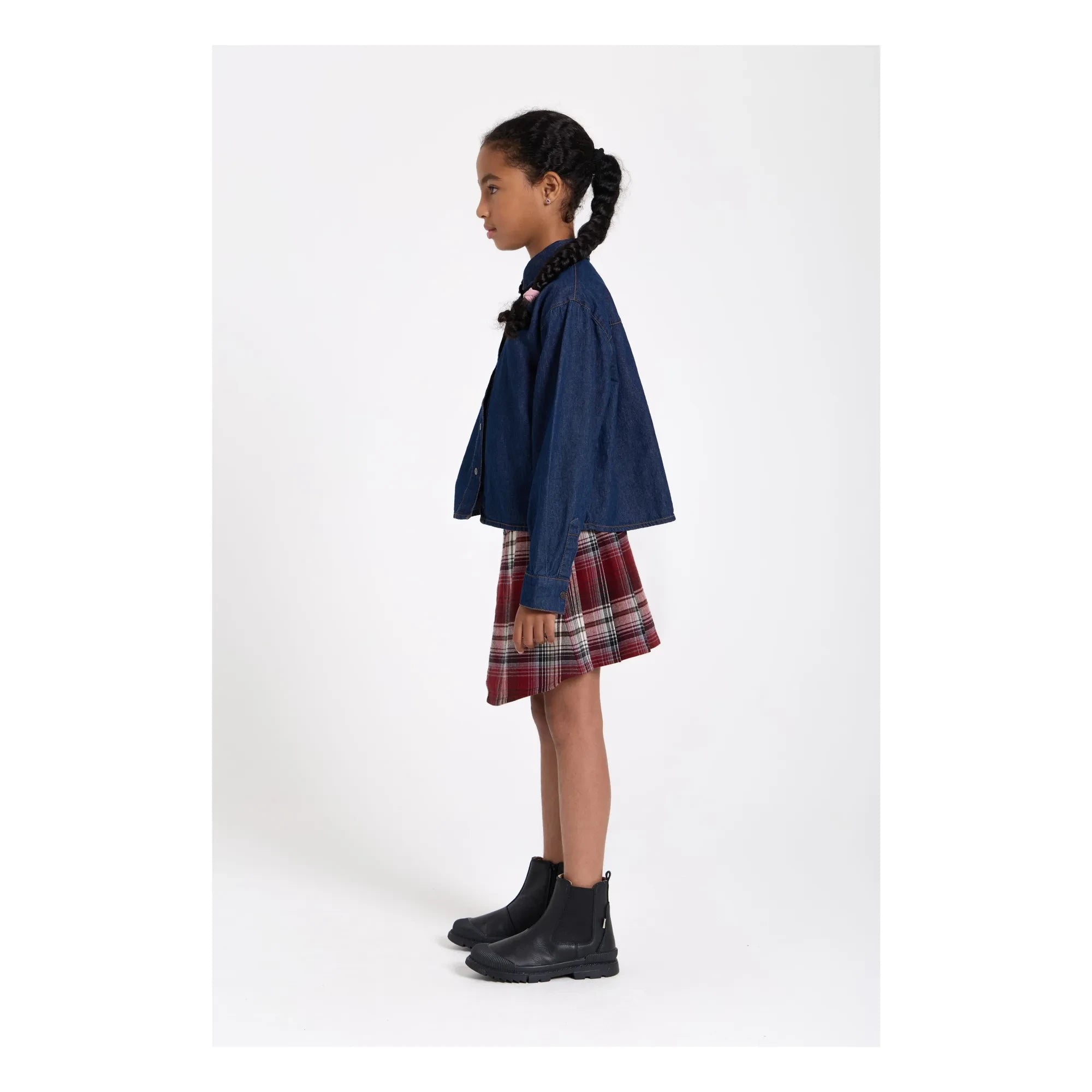 Finger in the nose - Sterling Check Asymmetrischer Rock | Aubergine