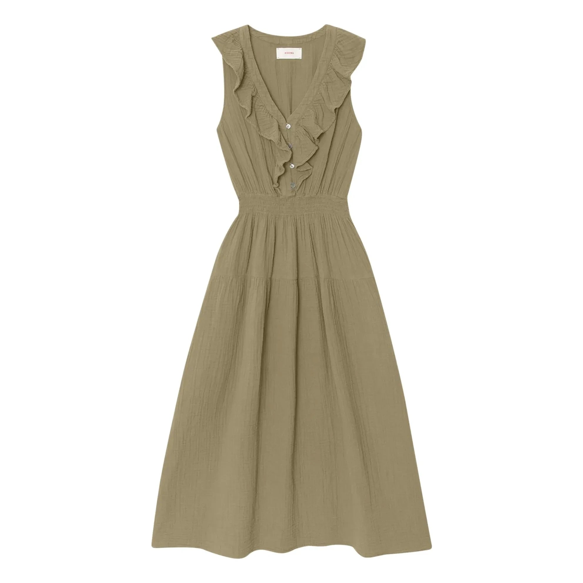 Xirena - Desa Baumwollkleid | Olivgrün