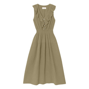Xirena - Desa Baumwollkleid | Olivgrün
