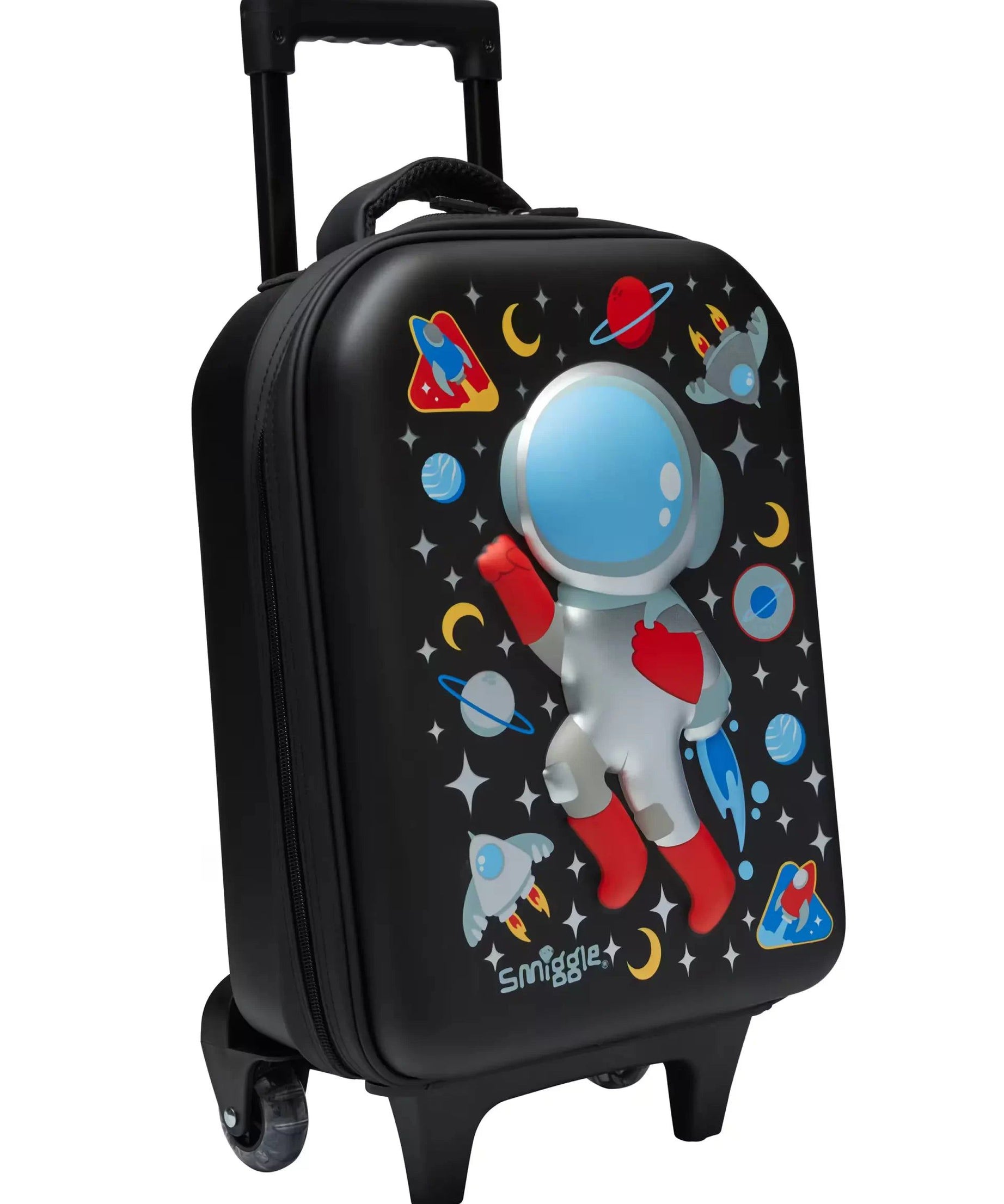 Smiggle - Tekerlekli Çekçekli Anaokulu Okul ve Seyahat Çantası-Dinossi