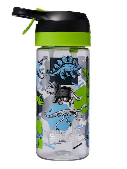 Smiggle - Hali Junior Su Püskürtmeli Otomatik Pipetli 440ML Suluk-Dinossi