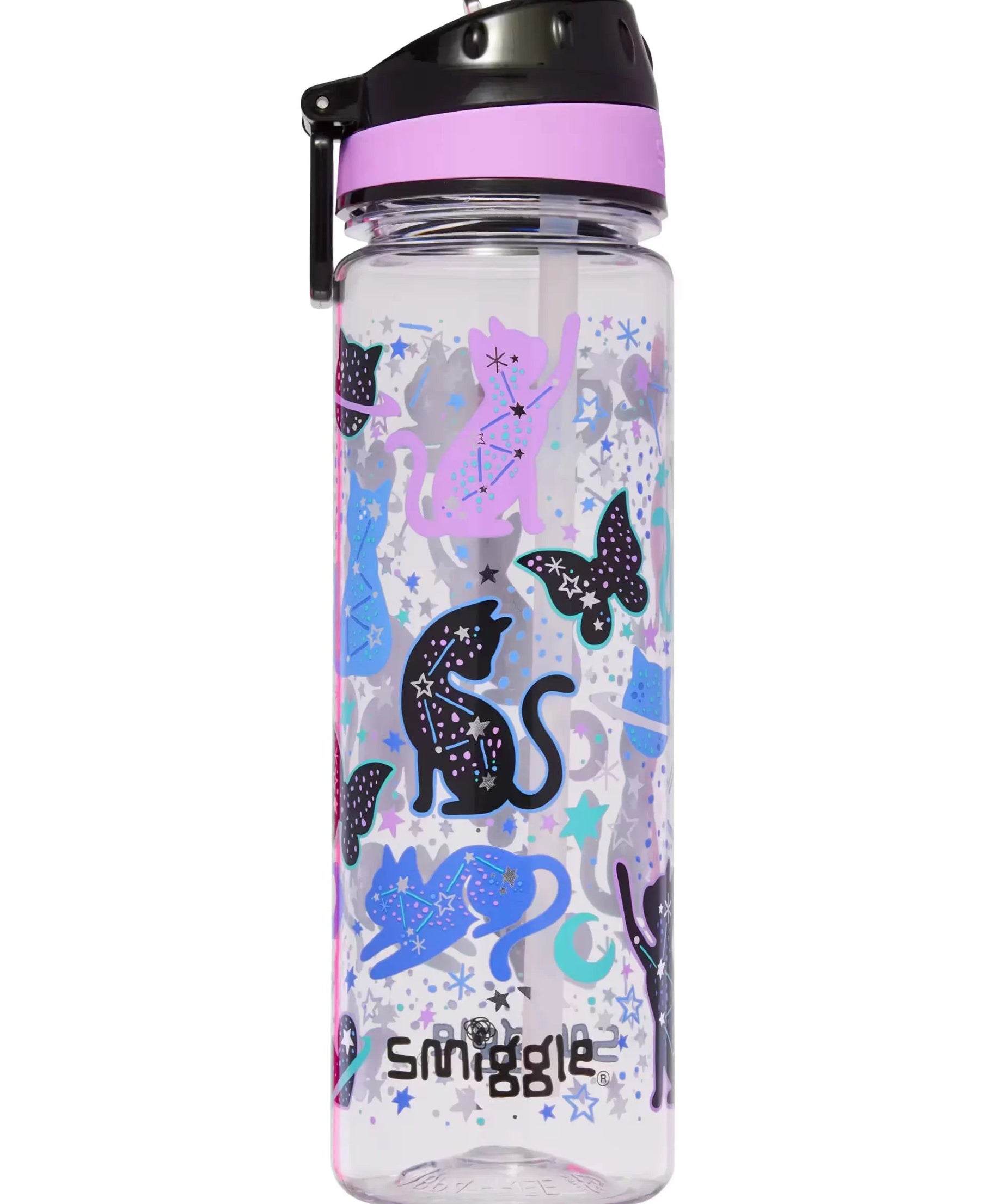 Smiggle - Wild Side 650ML Pipetli BPA&apos;sız Suluk-Dinossi
