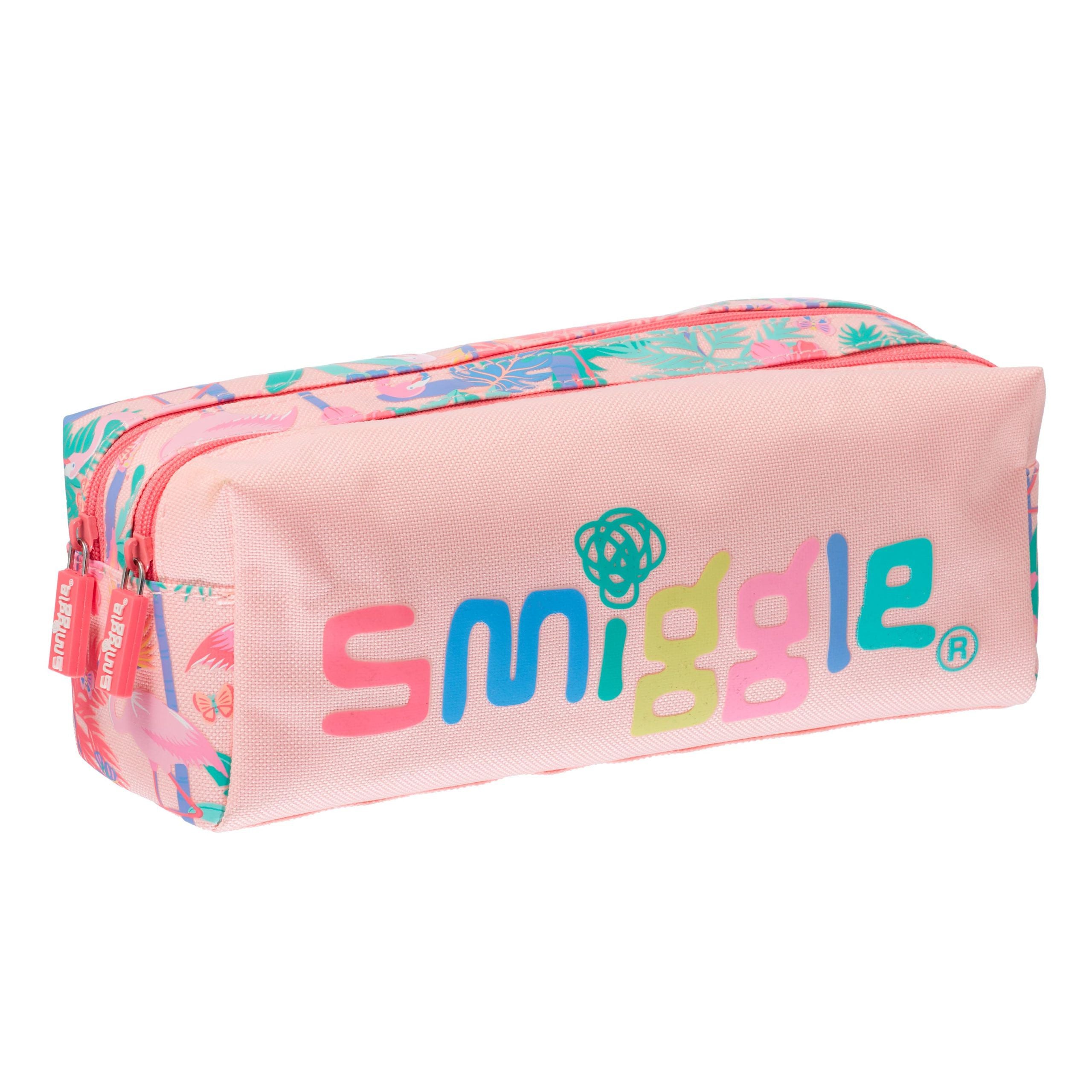 Smiggle - Neat İki Gözlü Kalem Kutusu-Dinossi