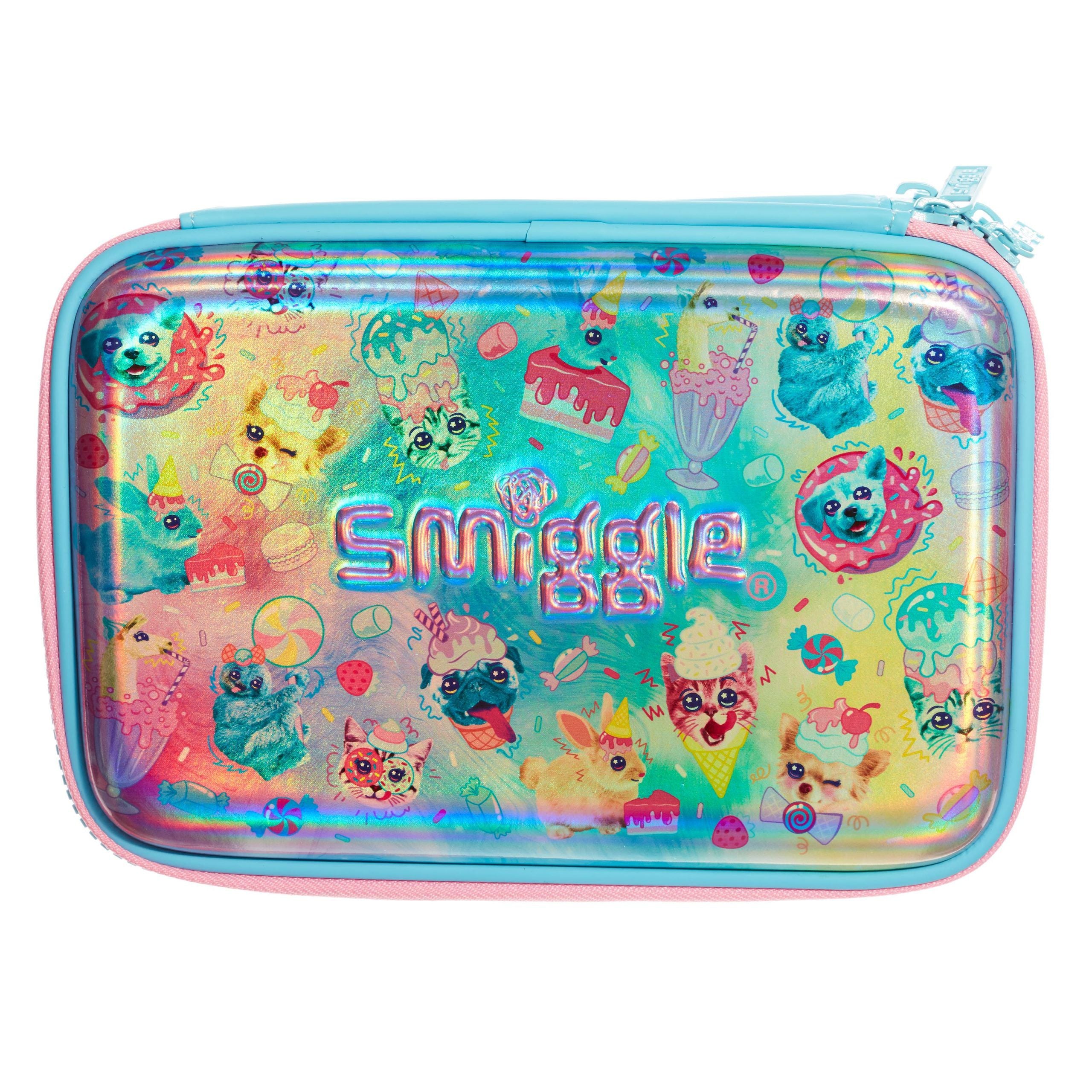 Smiggle - Galaxy Double Tatlı Hayvanlar Kalem Kutusu-Dinossi